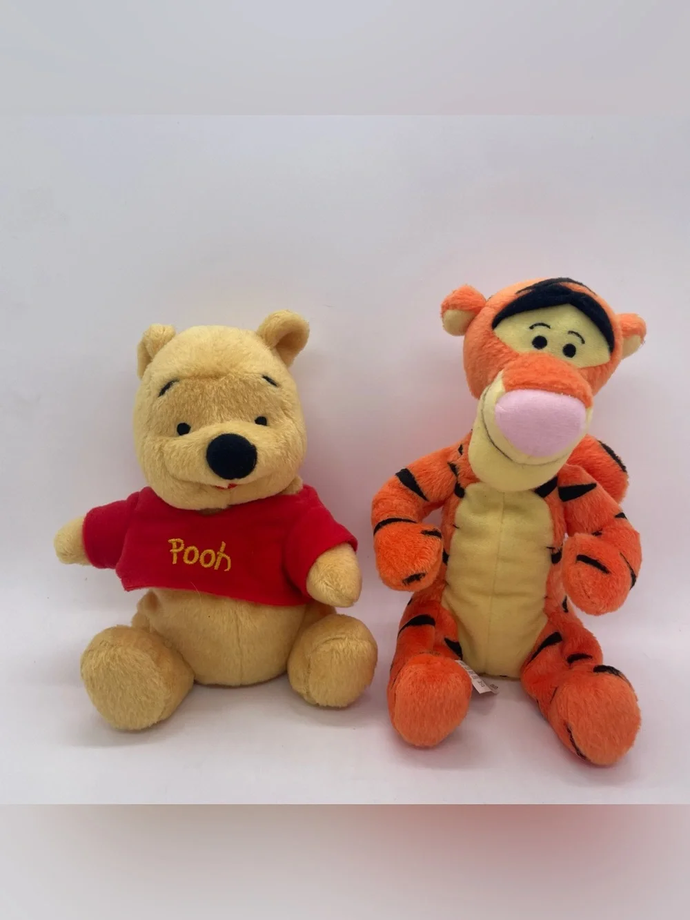 Vintage Disney Winnie The Pooh And Tigger Stuffed Animal Arcotoys Small Plush
